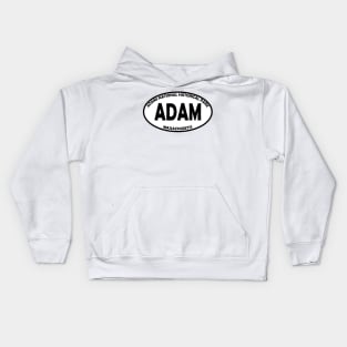 Adams National Historical Park oval Kids Hoodie